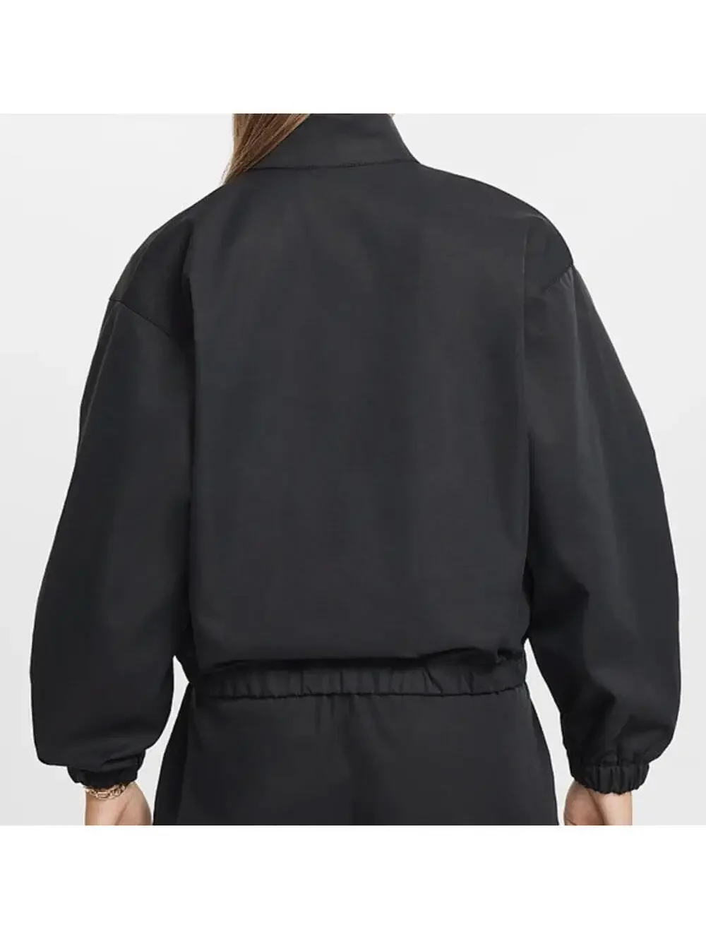 $60 Nike sportswear Girls Oversized Lightweight Black Jacket Size Medium FZ5557